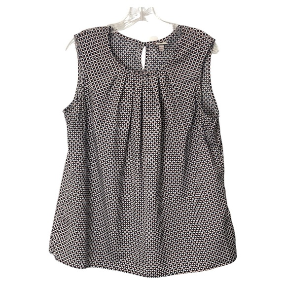 Merona Tops - Merona Black and White Geometric Sleeveless Blouse